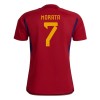 Jalkapallo Pelipaidat/Peliasut Espanja Morata 7 Kotipelipaita Mm-Kisat 2022